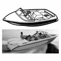Carver 21 ft. Tournament Style SKI I-O Boat Cover - Mist Gray CRV74102S-11